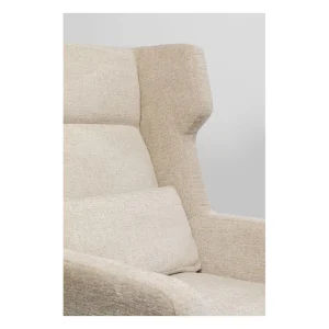 KARE Design Cadeirão e apoio para os pés Quinn bege Sale