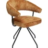 KARE Design Cadeirão Giratória Arabella laranja Fashion
