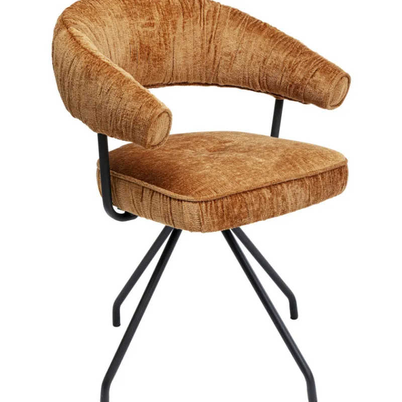 cadeiro_giratria_arabella_0-2.webp KARE Design Cadeirão Giratória Arabella laranja Fashion