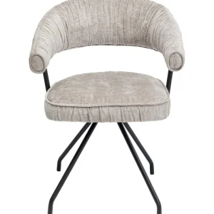 KARE Design Cadeirão Giratória Arabella Cinzento Best