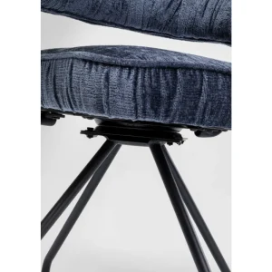 KARE Design Cadeirão Giratória Arabella azul Online