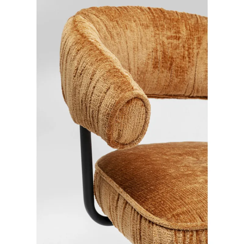 cadeiro_giratria_arabella_1-2.webp KARE Design Cadeirão Giratória Arabella laranja Fashion