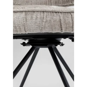 KARE Design Cadeirão Giratória Arabella Cinzento Best