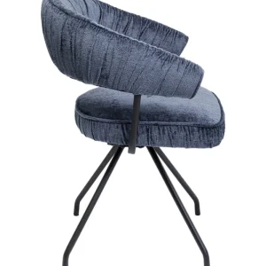 KARE Design Cadeirão Giratória Arabella azul Online