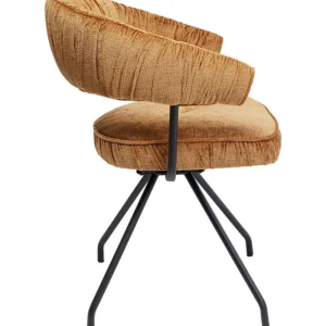 KARE Design Cadeirão Giratória Arabella laranja Fashion