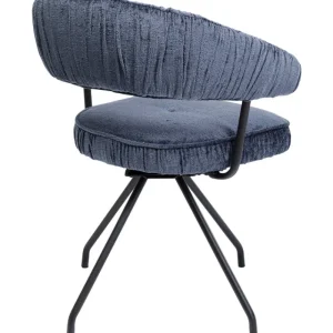 KARE Design Cadeirão Giratória Arabella azul Online