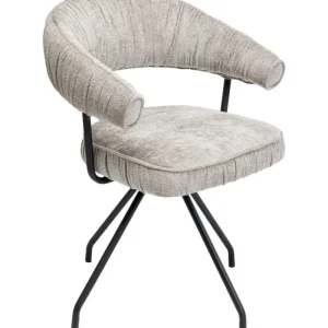 KARE Design Cadeirão Giratória Arabella Cinzento Best