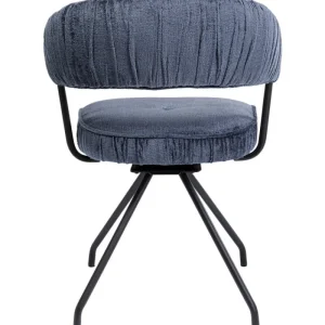KARE Design Cadeirão Giratória Arabella azul Online