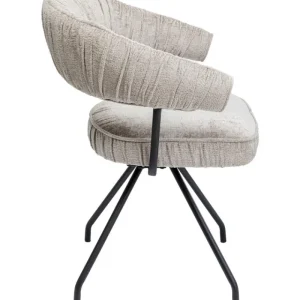 KARE Design Cadeirão Giratória Arabella Cinzento Best