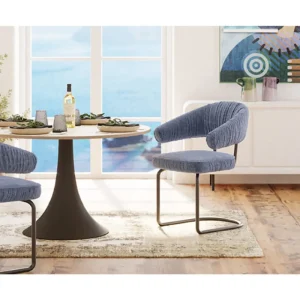 KARE Design Cadeirão Giratória Arabella azul Online