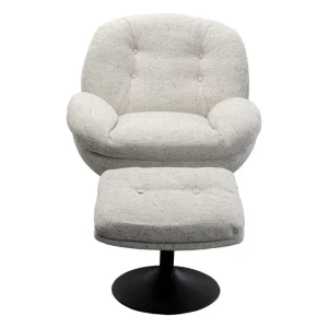 KARE Design Cadeirão Giratório + Apoio Stanford Fashion