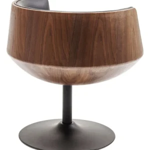 KARE Design Cadeirão Giratório Club Walnut New