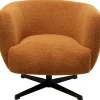 KARE Design Cadeirão giratório Fuzzy castanho Clearance