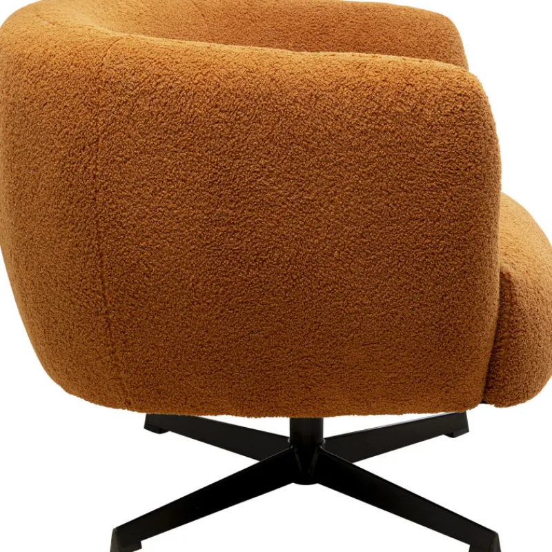 cadeiro_giratrio_fuzzy_ca_5.webp KARE Design Cadeirão giratório Fuzzy castanho Clearance