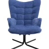 KARE Design Cadeirão Giratório Oscar Denim Online