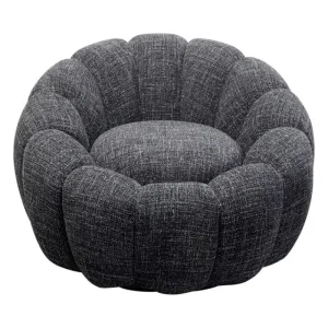 KARE Design Cadeirão giratório Peppo Bloom Preto Clearance