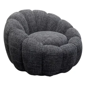 KARE Design Cadeirão giratório Peppo Bloom Preto Clearance