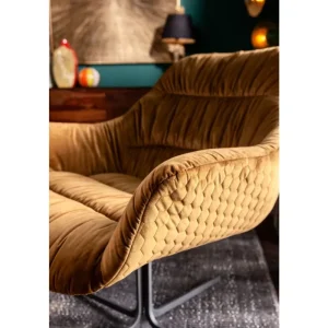 KARE Design Cadeirão Rotativo Bristol Amarelo Sale