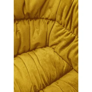 KARE Design Cadeirão Rotativo Colmar Amarelo Discount