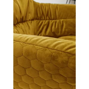 KARE Design Cadeirão Rotativo Colmar Amarelo Discount