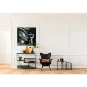 KARE Design Cadeirão Tudor em Veludo Preto Sale