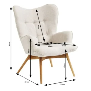 KARE Design Cadeirão Vicky Cru Online