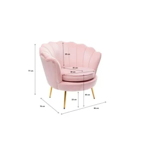KARE Design Cadeirão Water Lily Rosa Outlet