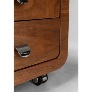 KARE Design Cajonera con ruedas Club nogal Hot