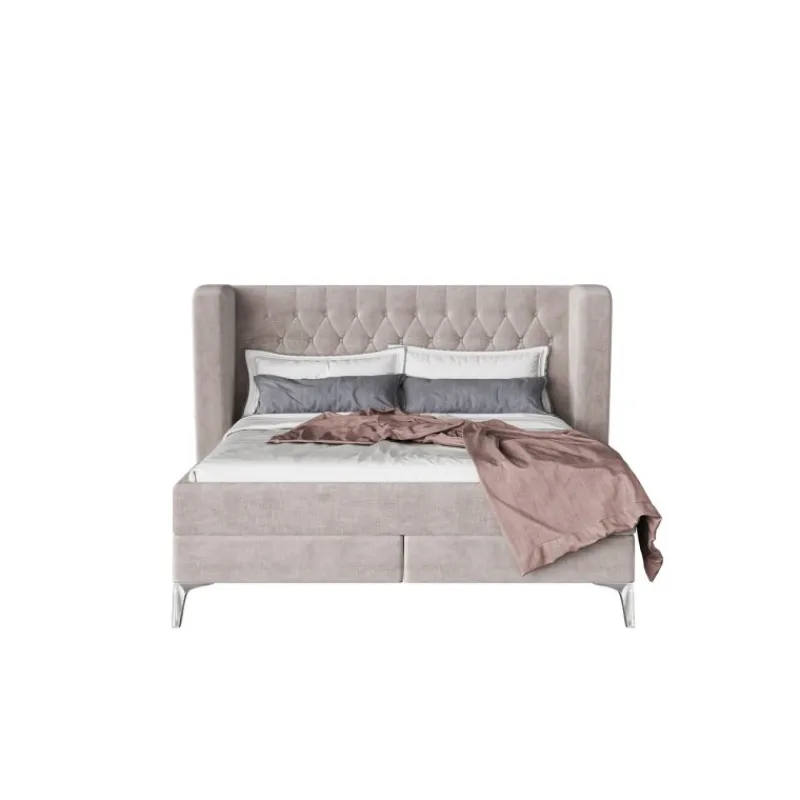 cama_boxspring_benito_moo_3.webp KARE Design Cama Boxspring Benito Moon Cream 160x200 cm Discount