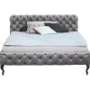 KARE Design Cama Desire em veludo Cinzento 180x200 cm Hot