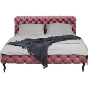 KARE Design Cama Desire em veludo Malva 160x200cm Fashion
