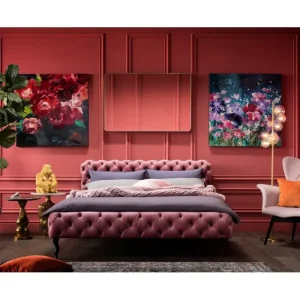 KARE Design Cama Desire em veludo Malva 180x200cm Sale