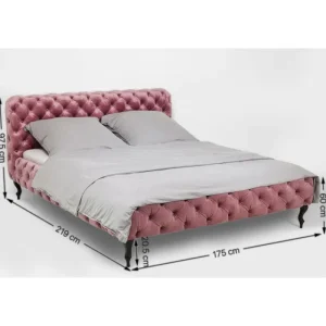 KARE Design Cama Desire em veludo Malva 180x200cm Sale