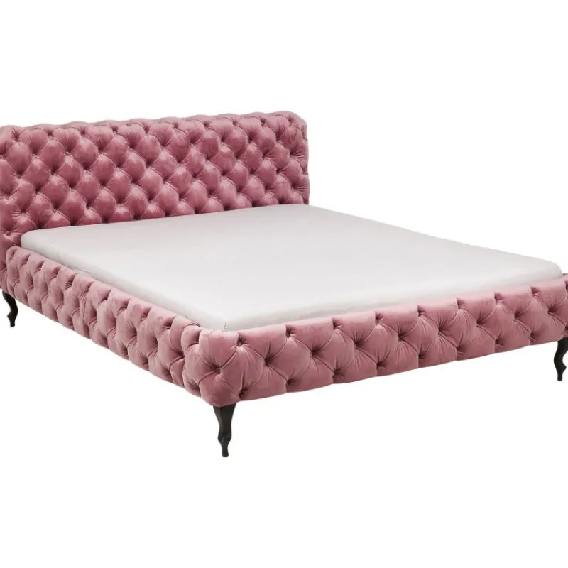 cama_desire_em_veludo_mal_3.webp KARE Design Cama Desire em veludo Malva 160x200cm Fashion