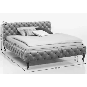 KARE Design Cama Desire Velvet Ecru 180x200cm Sale