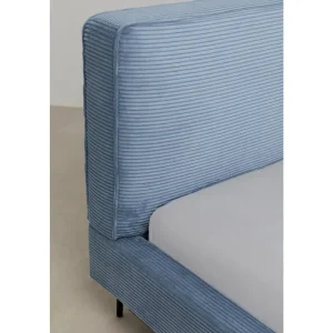KARE Design Cama East Side Cord azul 180x200 cm Sale