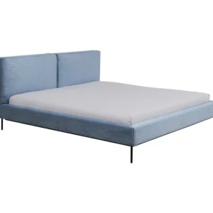 KARE Design Cama East Side Cord azul 180x200 cm Sale