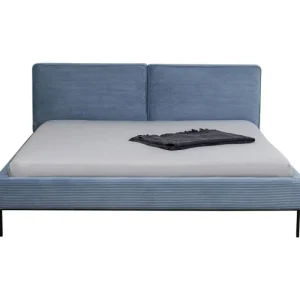 KARE Design Cama East Side Cord azul 180x200 cm Sale