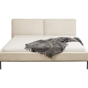KARE Design Cama East Side Cord Creme 160x200 cm Outlet