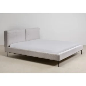 KARE Design Cama East Side Cord Grey 160x200 cm Clearance