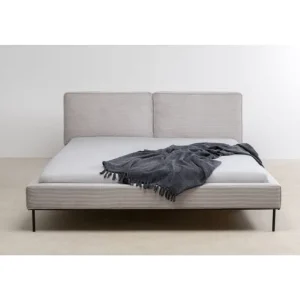 KARE Design Cama East Side Cord Grey 160x200 cm Clearance