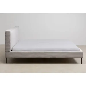 KARE Design Cama East Side Cord Grey 160x200 cm Clearance