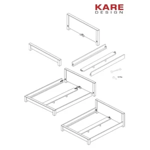 KARE Design Cama Puro 160x200cm Outlet
