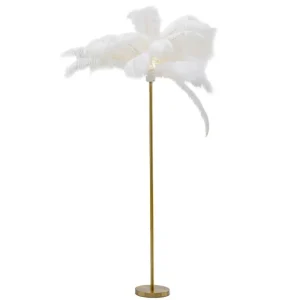 KARE Design Candeeiro de chão feather 165 cm white Best