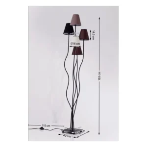 KARE Design Candeeiro de Chão Flexible Mocca Cinque Hot