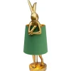 KARE Design Candeeiro de mesa Animal Rabbit Dourado/Verde 68 cm Hot