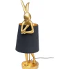 KARE Design Candeeiro de mesa Animal Rabbit Dourado/Preto 68 cm Fashion