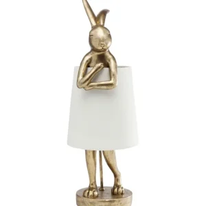 KARE Design Candeeiro de Mesa Animal Rabbit Gold 68cm Fashion