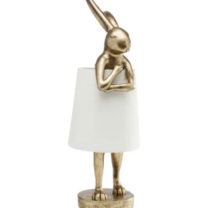 KARE Design Candeeiro de Mesa Animal Rabbit Gold 68cm Fashion