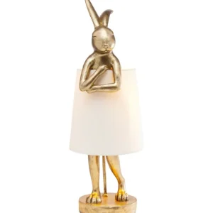 KARE Design Candeeiro de Mesa Animal Rabbit Gold 68cm Fashion